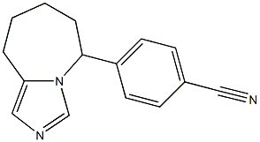 4-[(6,7,8,9-Tetrahydro-5H-imidazo[1,5-a]azepin)-5-yl]benzonitrile Struktur