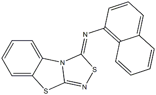 3-(1-Naphthalenyl)imino[1,2,4]thiadiazolo[3,4-b]benzothiazole Struktur