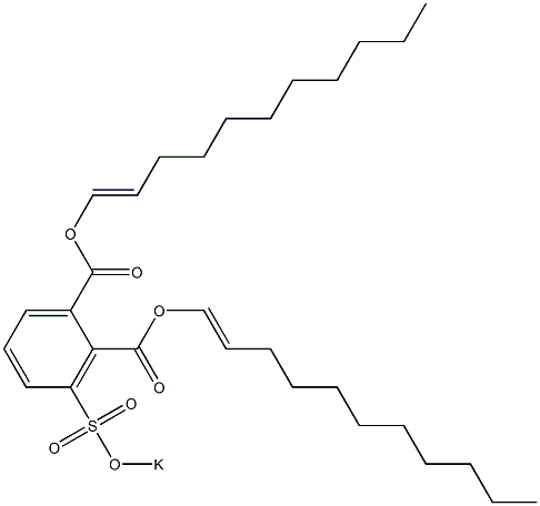 3-(Potassiosulfo)phthalic acid di(1-undecenyl) ester Struktur