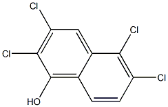 2,3,5,6-Tetrachloro-1-naphthol Struktur