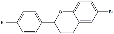 6-Bromo-2-(4-bromophenyl)-3,4-dihydro-2H-1-benzopyran Struktur