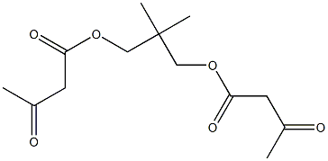 Bisacetoacetic acid 2,2-dimethylpropane-1,3-diyl ester Struktur