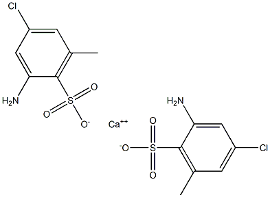 Bis(2-amino-4-chloro-6-methylbenzenesulfonic acid)calcium salt Struktur