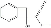 1,2-Dihydro-1-(1-methoxy-1,2-propadienyl)benzocyclobuten-1-ol Struktur