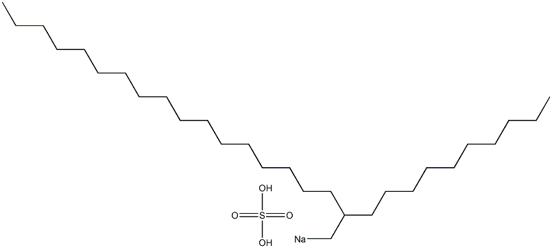 Sulfuric acid 2-decylnonadecyl=sodium salt Struktur