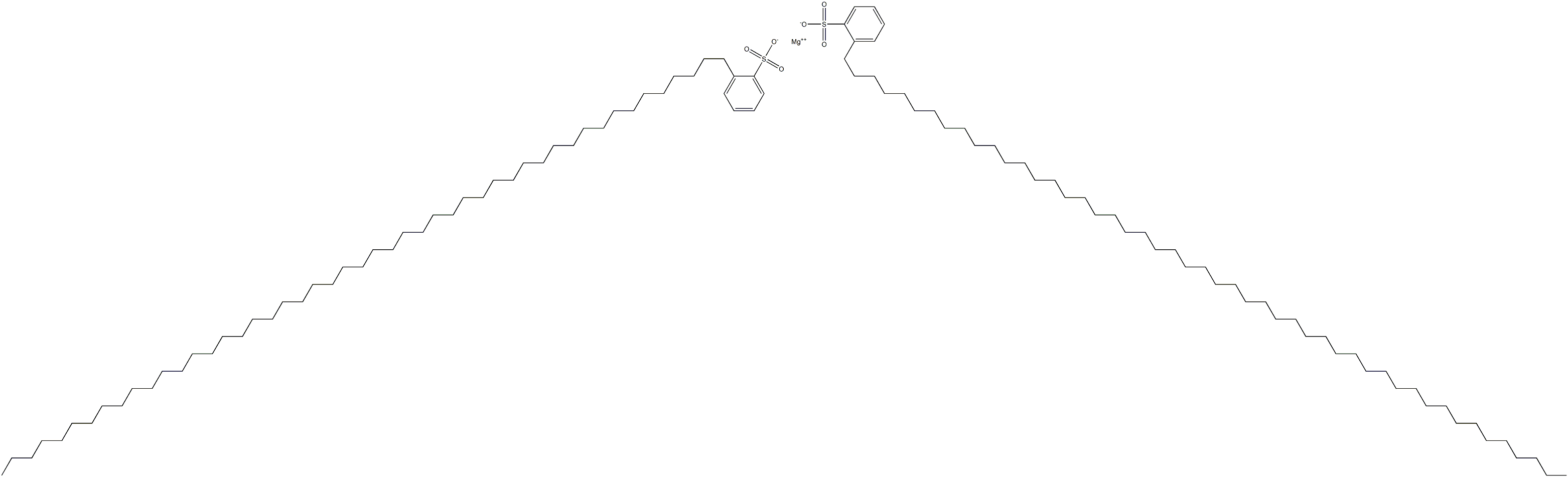 Bis[2-(nonatetracontan-1-yl)benzenesulfonic acid]magnesium salt Struktur