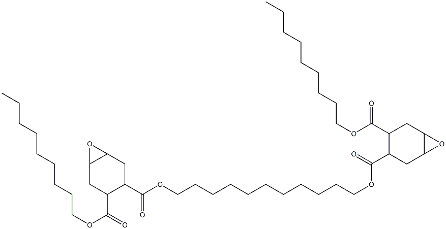 Bis[2-(nonyloxycarbonyl)-4,5-epoxy-1-cyclohexanecarboxylic acid]1,11-undecanediyl ester Struktur