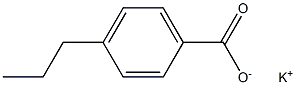 4-Propylbenzoic acid potassium salt Struktur