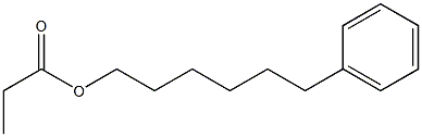 Propanoic acid 6-phenylhexyl ester Struktur