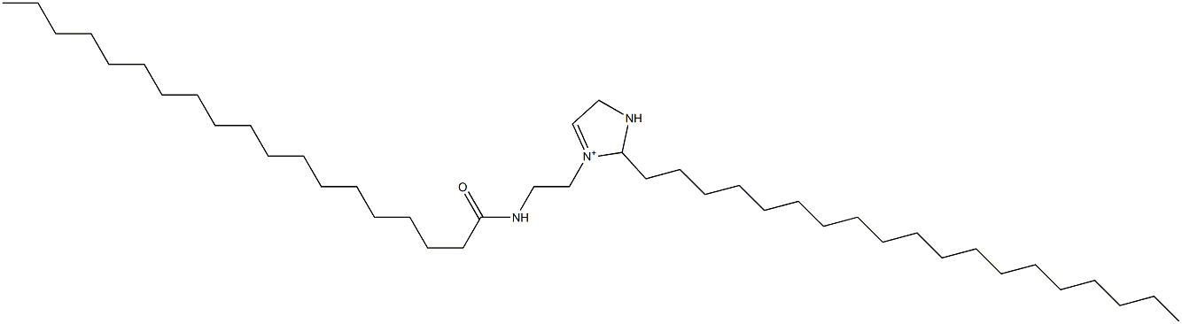 3-[2-(Nonadecanoylamino)ethyl]-2-nonadecyl-3-imidazoline-3-ium Struktur