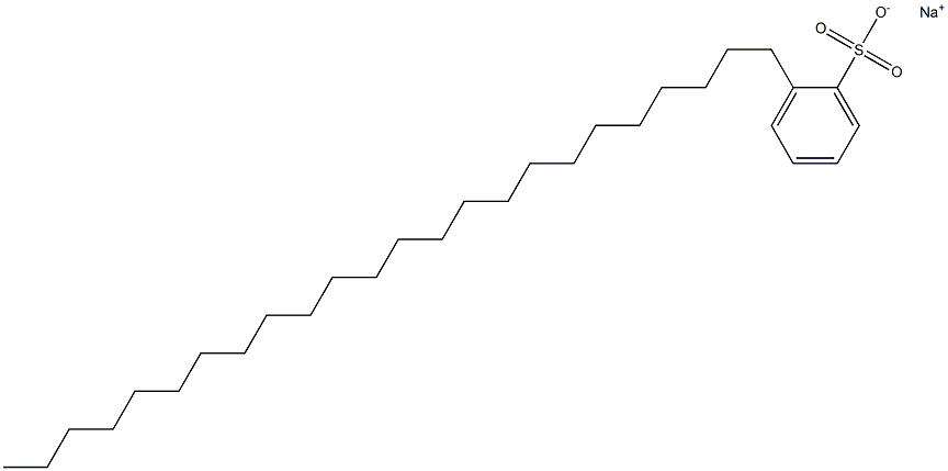 2-Tetracosylbenzenesulfonic acid sodium salt Struktur