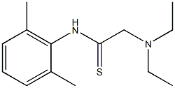 2-(Diethylamino)-N-(2,6-dimethylphenyl)thioacetamide Struktur