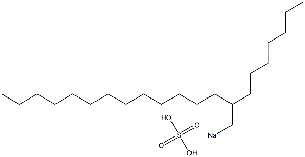 Sulfuric acid 2-heptylpentadecyl=sodium salt Struktur