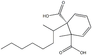 (-)-Phthalic acid 1-methyl 2-[(R)-1-methylheptyl] ester Struktur