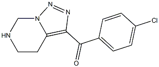 4,5,6,7-Tetrahydro-3-(4-chlorobenzoyl)[1,2,3]triazolo[1,5-c]pyrimidine Struktur