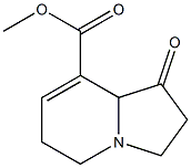 1,2,3,5,6,8a-Hexahydro-1-oxoindolizine-8-carboxylic acid methyl ester Struktur