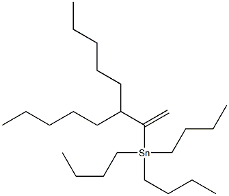 1-(Tributylstannyl)-1-(undecan-6-yl)-ethene Struktur