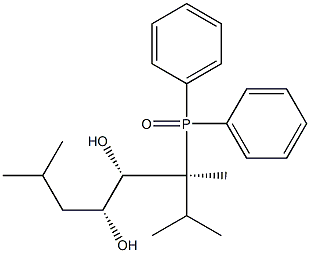 (3S,4S,5R)-2,3,7-Trimethyl-3-(diphenylphosphinyl)octane-4,5-diol Struktur