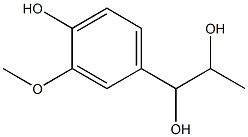 1-(3-Methoxy-4-hydroxyphenyl)-propane-1,2-diol Struktur