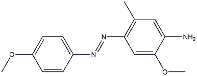 4-(4-Methoxyphenylazo)-5-methyl-2-methoxyaniline Struktur