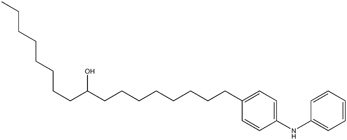 4-(9-Hydroxyheptadecyl)phenylphenylamine Struktur