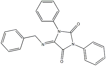 5-Benzylimino-1,3-diphenyl-3,5-dihydro-1H-imidazole-2,4-dione Struktur