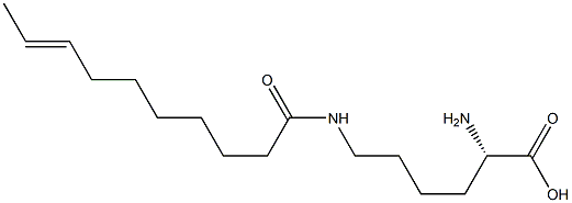 N6-(8-Decenoyl)lysine Struktur