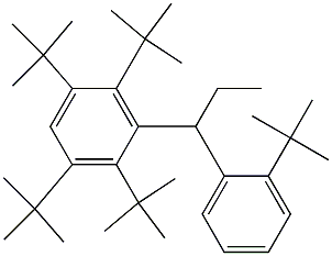 1-(2,3,5,6-Tetra-tert-butylphenyl)-1-(2-tert-butylphenyl)propane Struktur