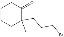 2-(3-Bromopropyl)-2-methylcyclohexanone Struktur