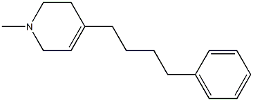 1,2,3,6-Tetrahydro-1-methyl-4-[4-(phenyl)butyl]pyridine Struktur