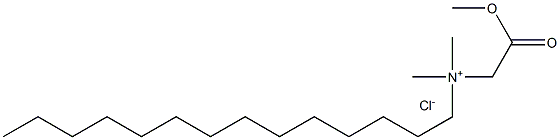 N-Methoxycarbonylmethyl-N,N-dimethyltetradecylammonium chloride Struktur