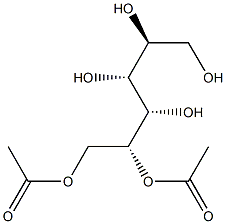 D-Glucitol 5,6-diacetate Struktur