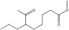 6-Propyl-7-oxooctanoic acid methyl ester Struktur