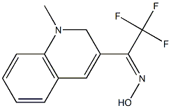 1-Methyl-3-[(E)-1-(hydroxyimino)-2,2,2-trifluoroethyl]-1,2-dihydroquinoline Struktur