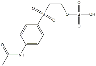 Sulfuric acid hydrogen 2-(p-acetylaminophenylsulfonyl)ethyl ester Struktur