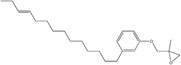 3-(11-Tetradecenyl)phenyl 2-methylglycidyl ether Struktur