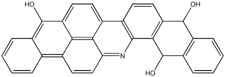 10,15-Dihydroanthra[2,1,9-mna]naphth[2,3-h]acridine-5,10,15-triol Struktur