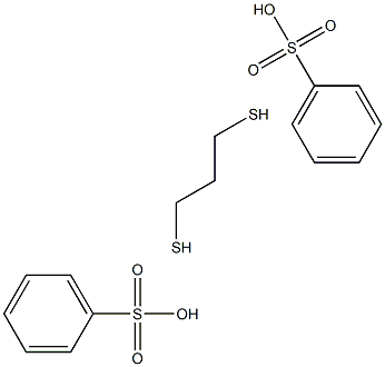 1,3-Propanedithiolbis(benzenesulfonate) Struktur