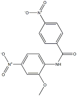 2'-Methoxy-4,4'-dinitrobenzanilide Struktur