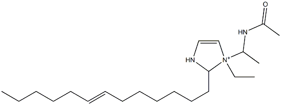 1-[1-(Acetylamino)ethyl]-1-ethyl-2-(7-tridecenyl)-4-imidazoline-1-ium Struktur