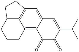 1,2,3,3a,4,5-Hexahydro-8-isopropylacephenanthrylene-9,10-dione Struktur