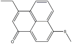 3-Ethyl-7-methylthio-1H-phenalen-1-one Struktur