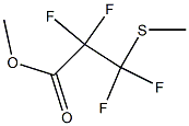 2,2,3,3-Tetrafluoro-3-(methylthio)propionic acid methyl ester Struktur