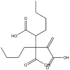 3-Butene-1,2,3-tricarboxylic acid 1,2-dibutyl ester Struktur