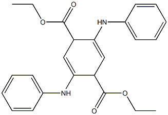 2,5-Dianilino-1,4-dihydroterephthalic acid diethyl ester Struktur