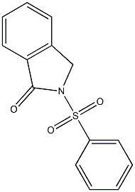 2-(Phenylsulfonyl)-2H-isoindol-1(3H)-one Struktur