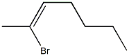 2-Bromo-2-heptene Struktur