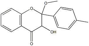 2-Methoxy-4'-methylflavanonol Struktur