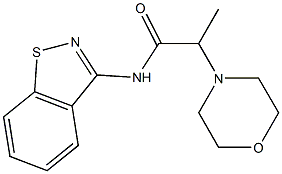 N-(1,2-Benzisothiazol-3-yl)-2-(4-morpholinyl)propanamide Struktur