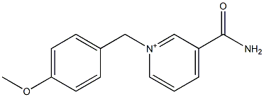 1-(4-Methoxybenzyl)-3-carbamoylpyridinium Struktur